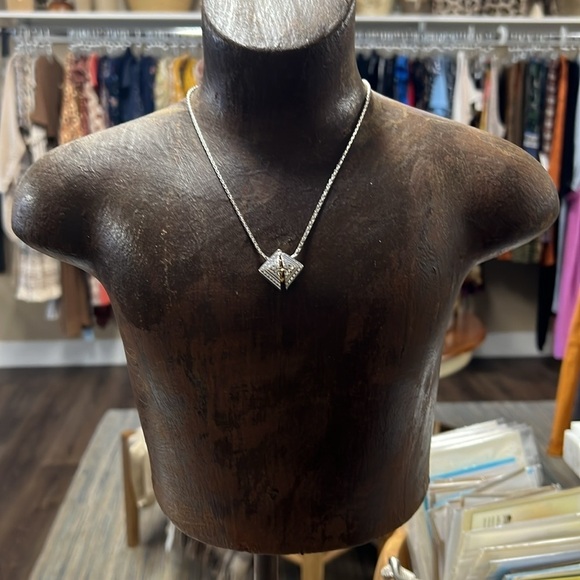 Brighton Heart in Box Silver Gold Plated Necklace Adjustable - Picture 2 of 9